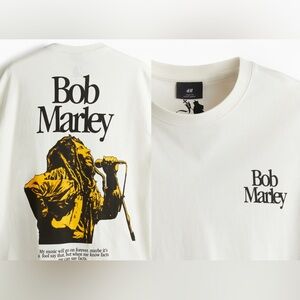 EUC- H&M Bob Marley Loose Fit T-Shirt